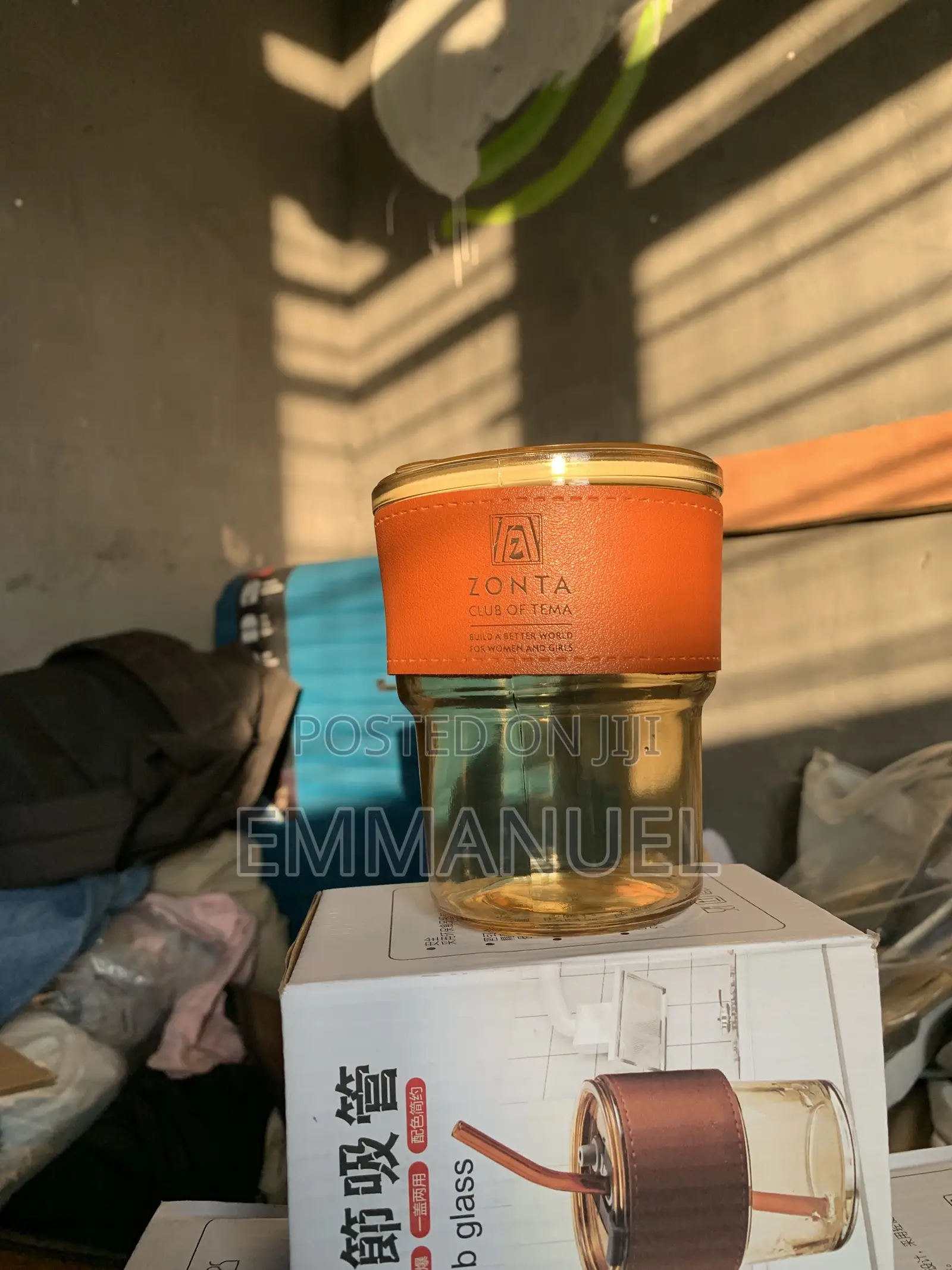 450 Ml Slub Glass Bottle/Cup