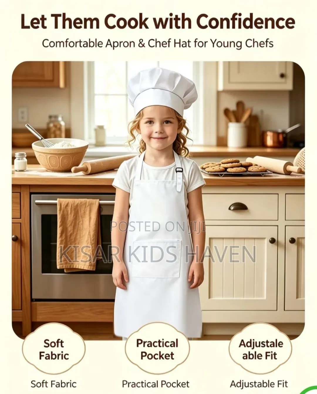 Little Chef in Cute Apron 4 to 7 Years