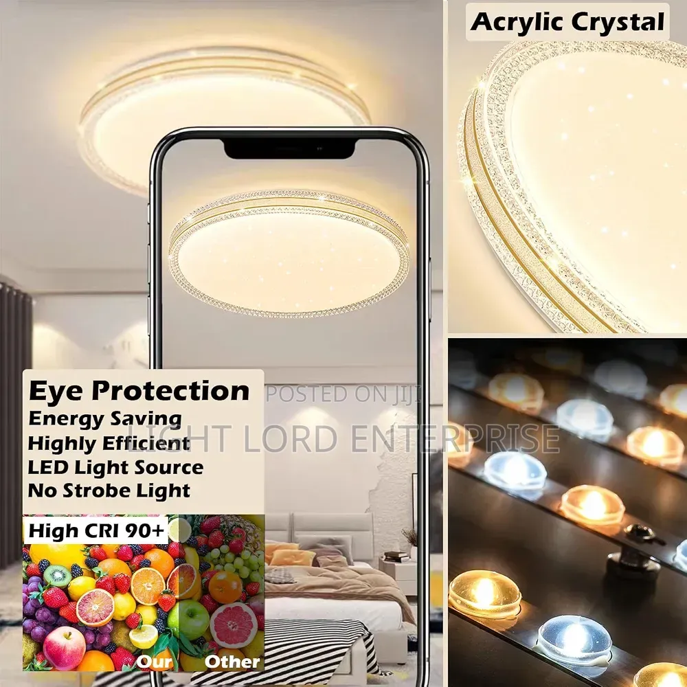 Cute Eliminating Led 3color Ceiling Light