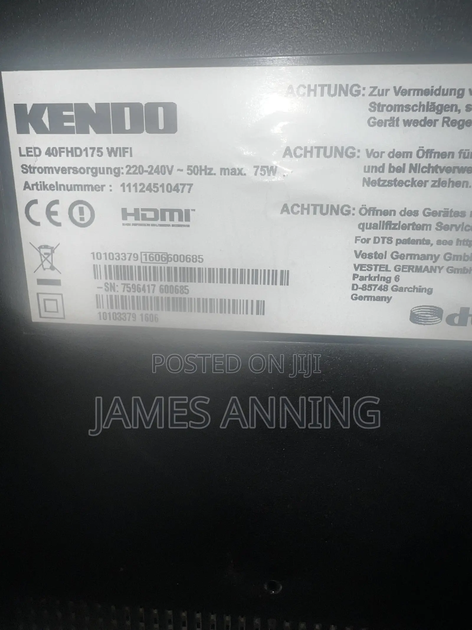 Kendo 40inches Smart TV