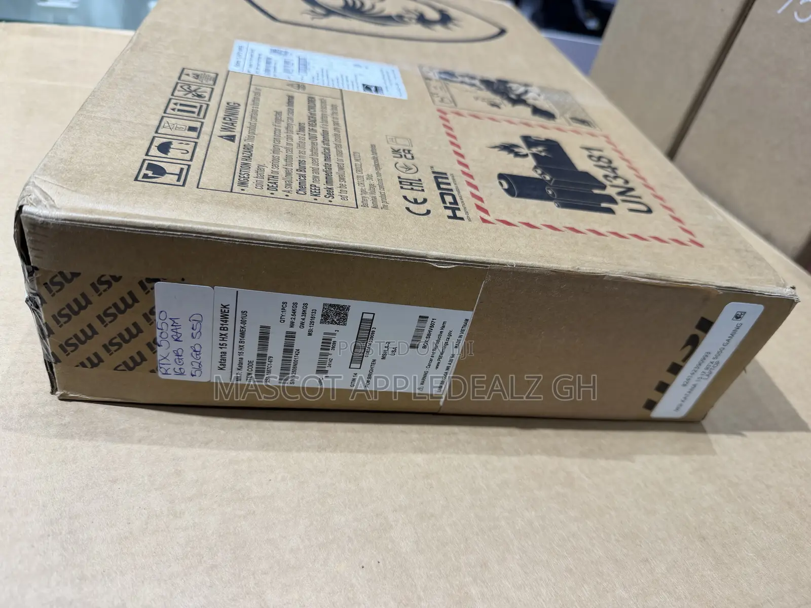 New Laptop MSI Katana 15 16GB Intel Core i7 SSD 512GB