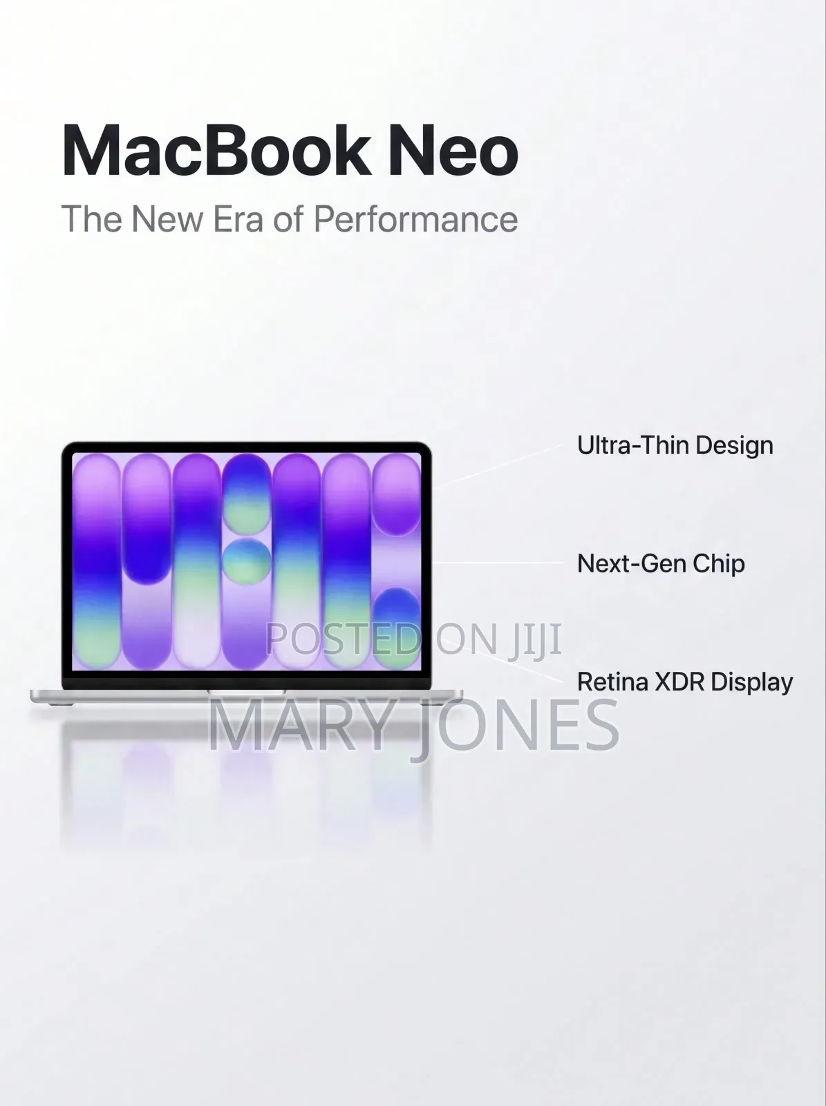 New Laptop Apple MacBook Neo 2026 256GB Intel Core i5 HDD+SSD 512GB