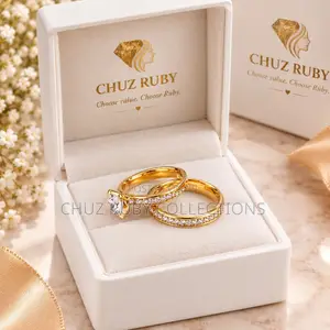 Women's Sleek Two Piece Wedding Ring (Includes Free Ring Box)