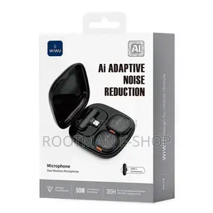 WiWU Wi-Wm006 AI-Powered Noise-Cancelling Wireless Lavalier Microphone