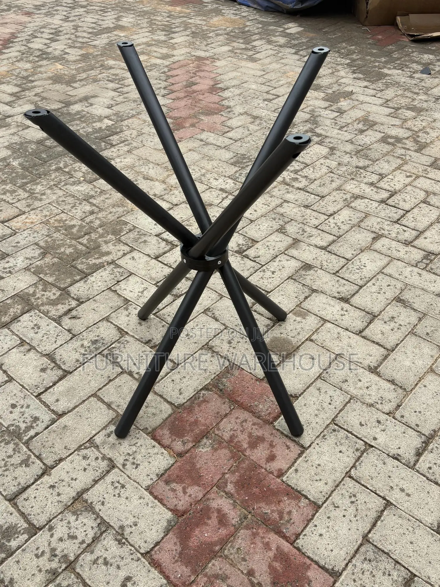 Home Centre Trixia 4-Seater Glass Top Dining Table I