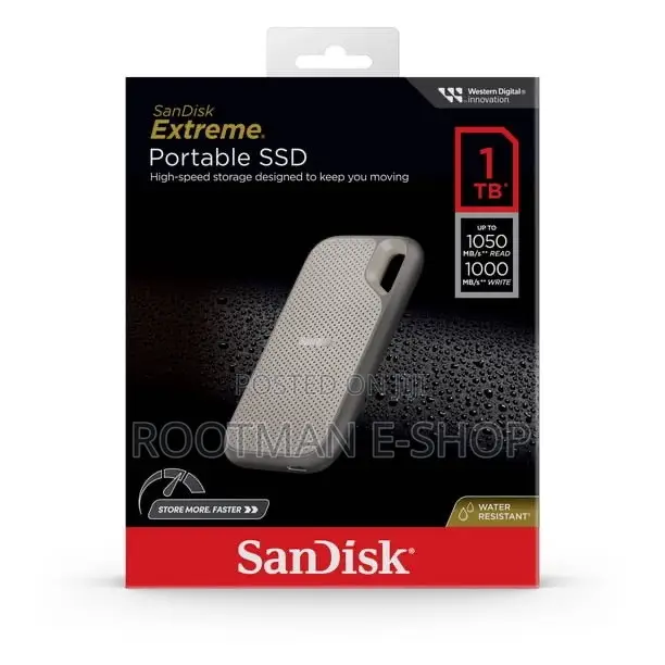 SanDisk 1TB Extreme External Portable SSD Up to 1050mb/S USB-C USB 3.2