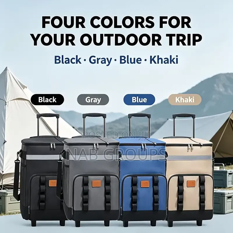 Insulated Rolling Cooler Bag-Wheeled Soft Cooler Ice Chest Bag