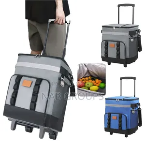 Insulated Rolling Cooler Bag-Wheeled Soft Cooler Ice Chest Bag