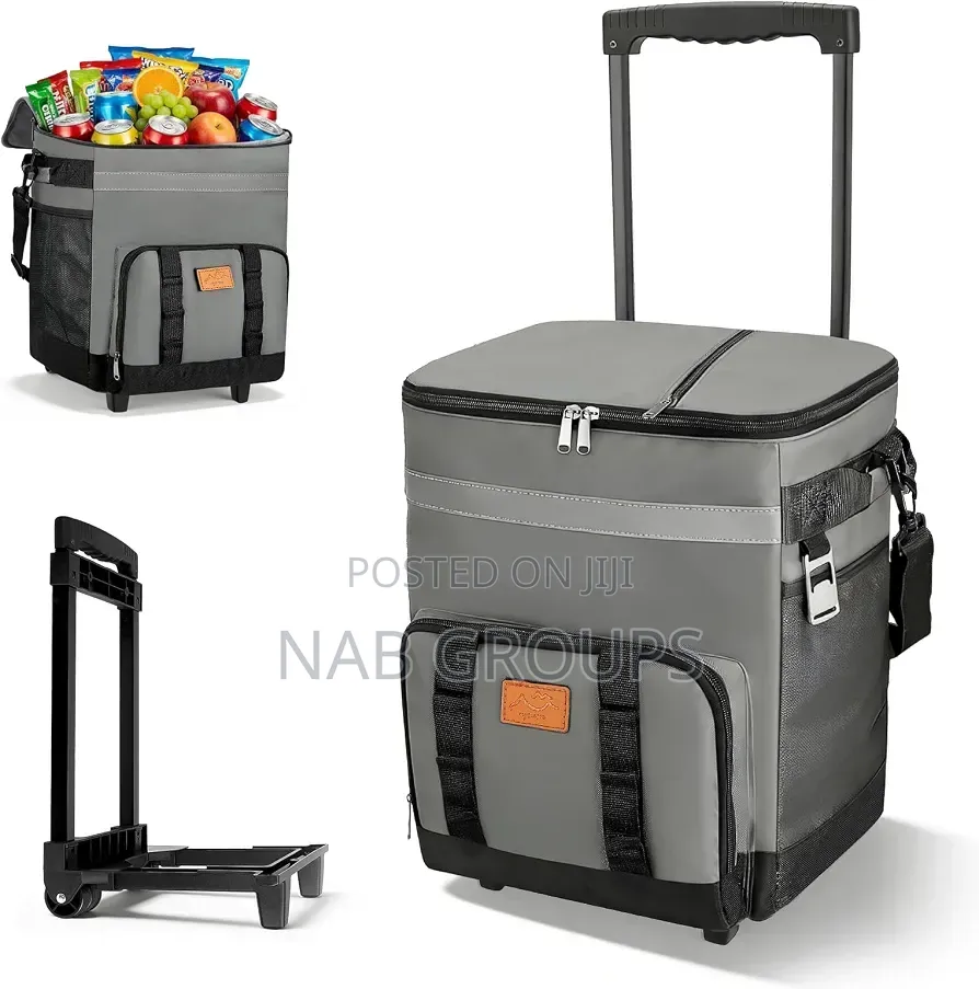 Insulated Rolling Cooler Bag-Wheeled Soft Cooler Ice Chest Bag