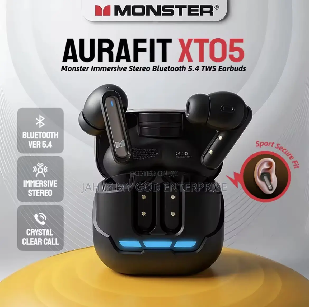 Monster XT05 Earphone Custom EQ Hifi Stereo Sound Earbuds With APP