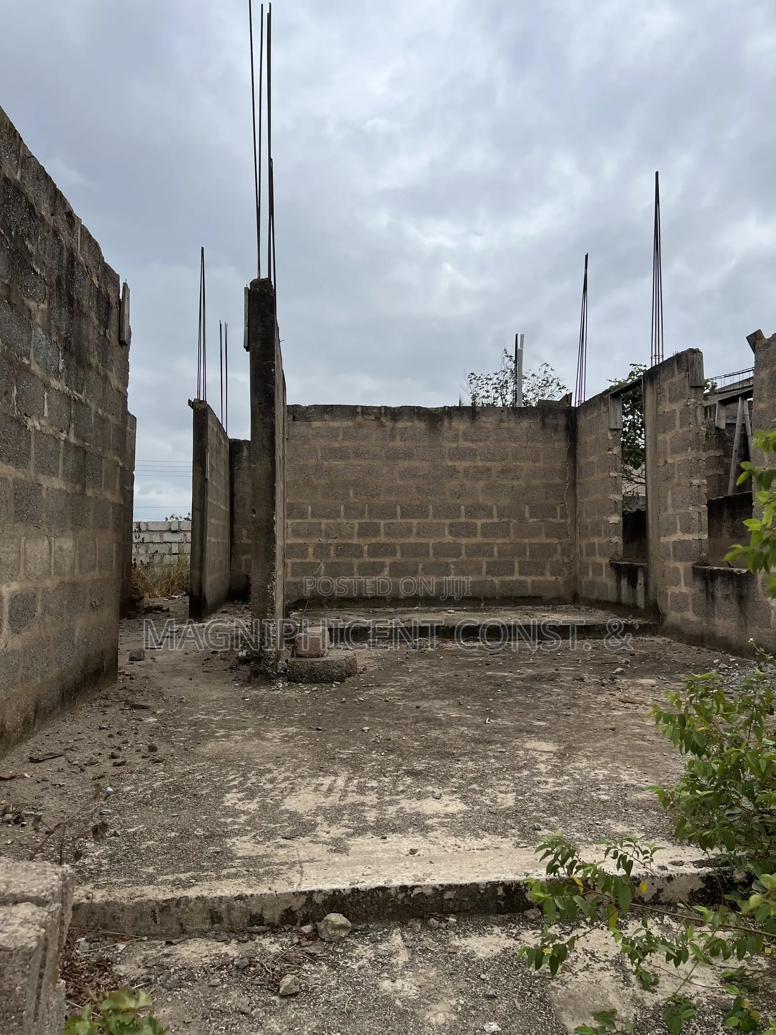 Half Plot With Uncompleted Storey Building for Sale at Lakeside Estate