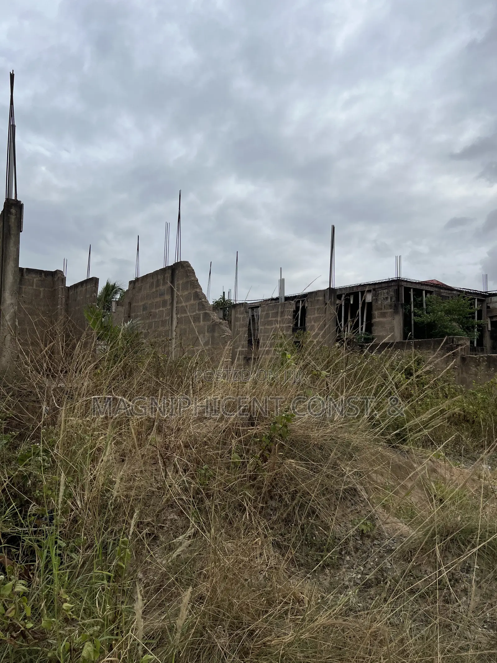 Half Plot With Uncompleted Storey Building for Sale at Lakeside Estate