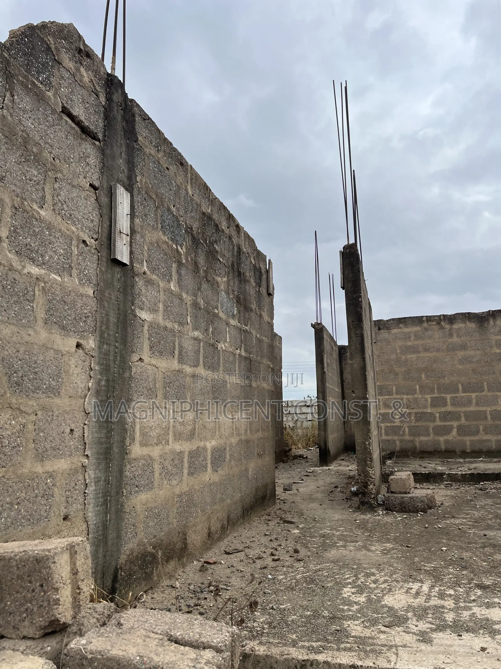 Half Plot With Uncompleted Storey Building for Sale at Lakeside Estate