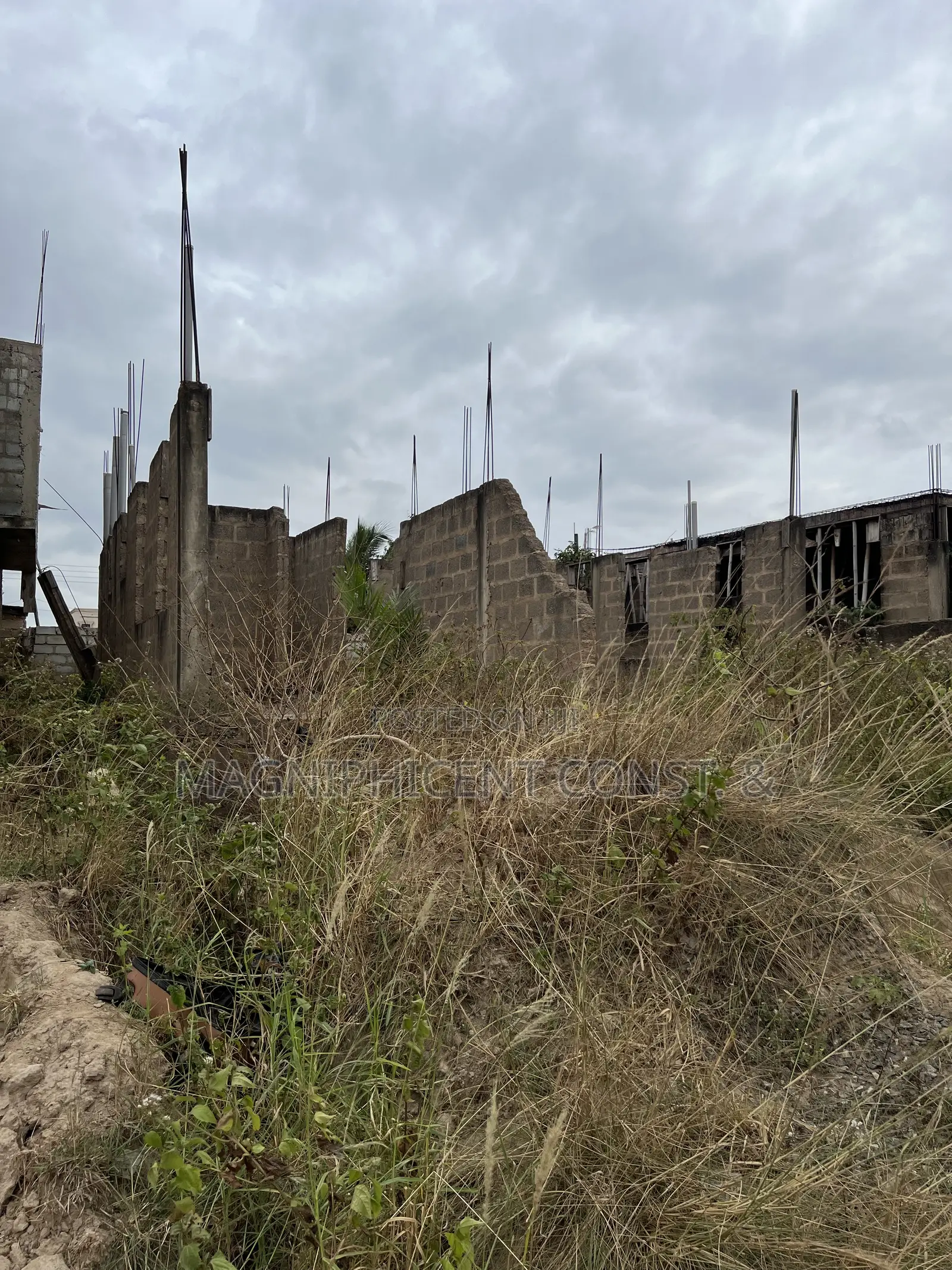 Half Plot With Uncompleted Storey Building for Sale at Lakeside Estate