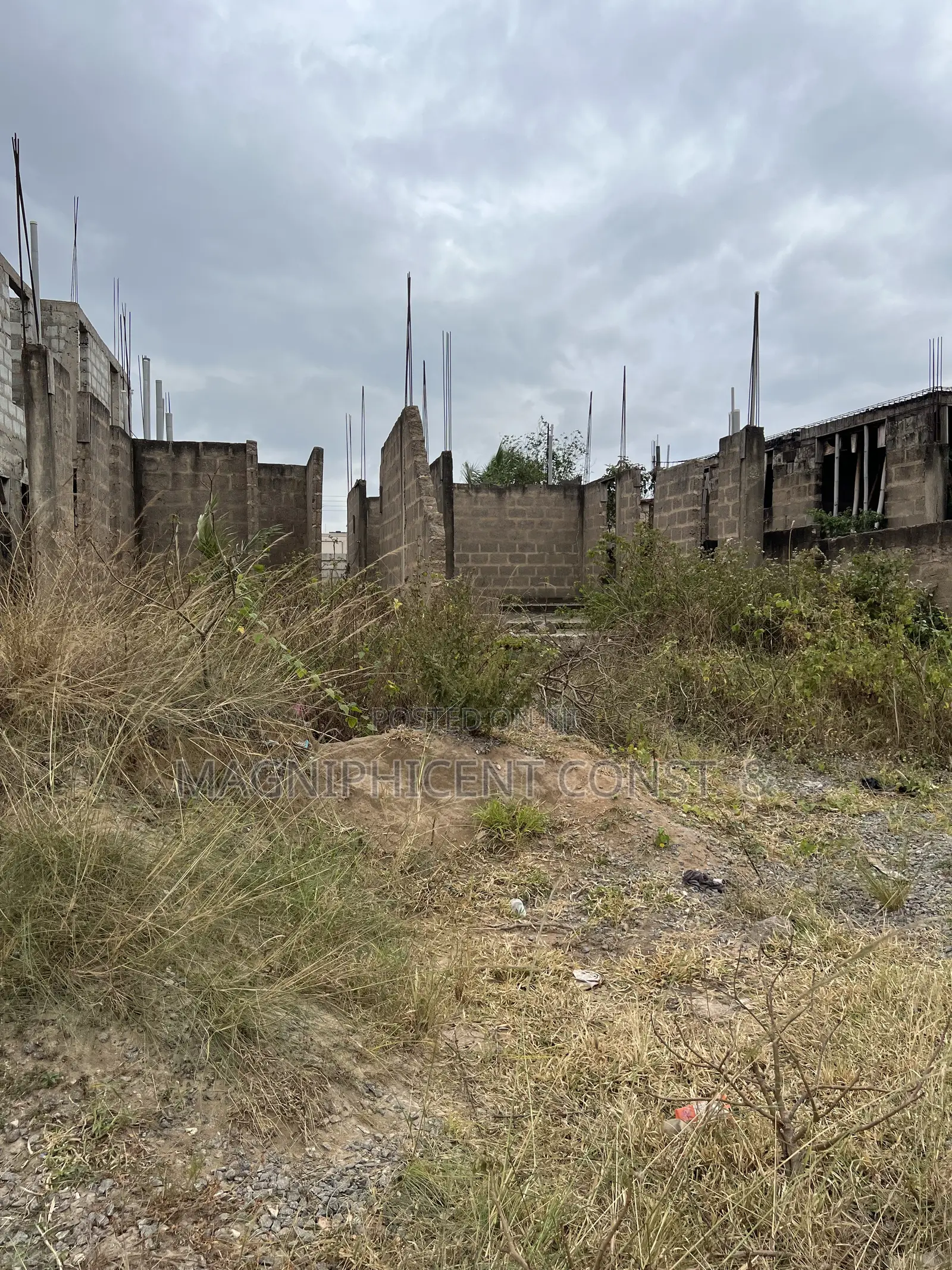 Half Plot With Uncompleted Storey Building for Sale at Lakeside Estate