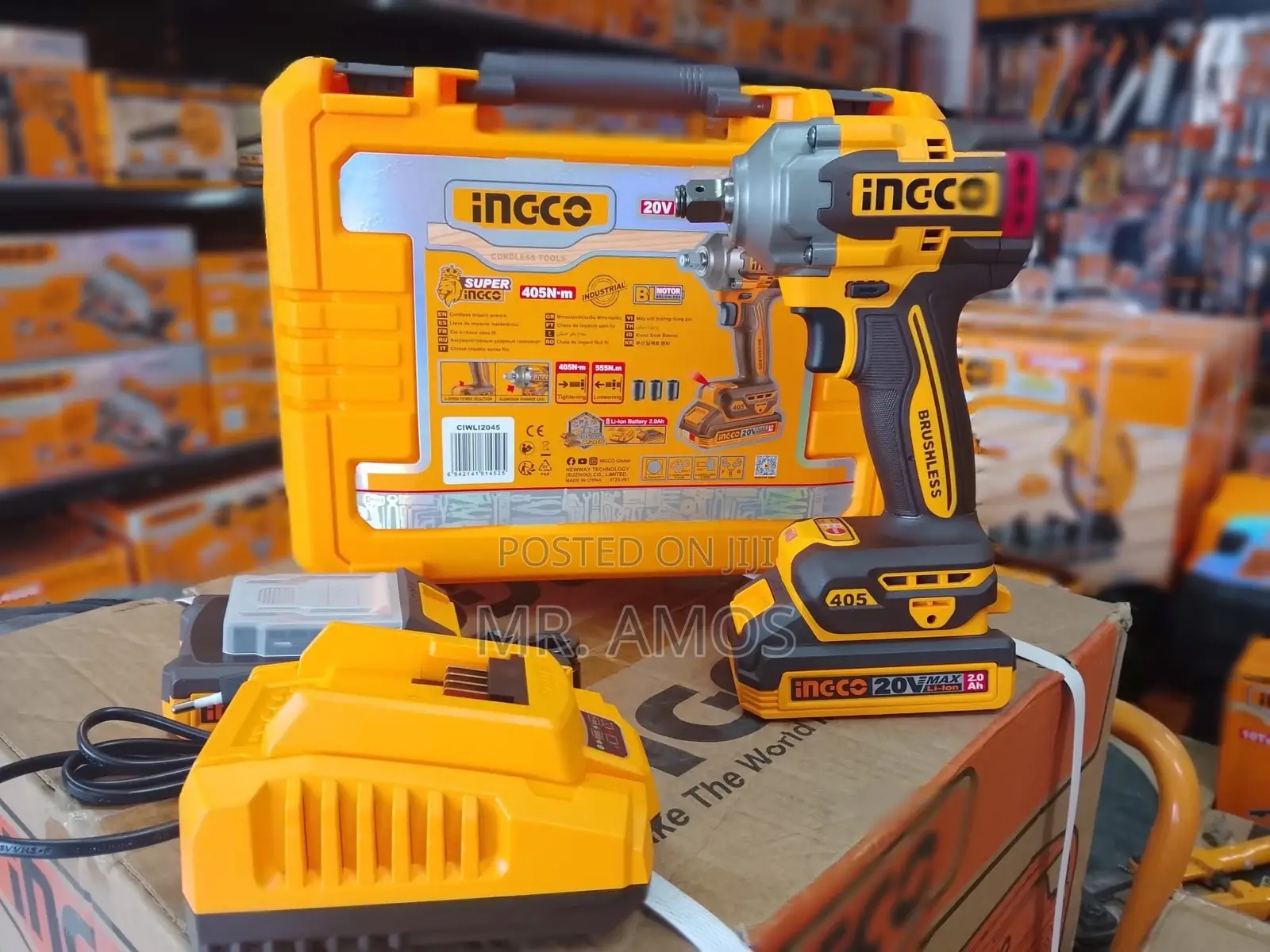 20V Cordless Impact Wrench With 1/2 Square Drive - CIWLI2045