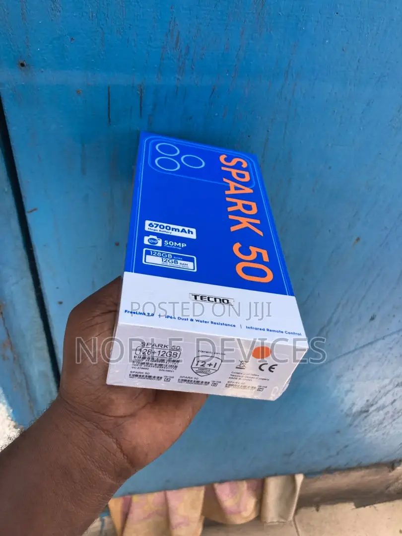 New Tecno Spark 50 128 GB Black