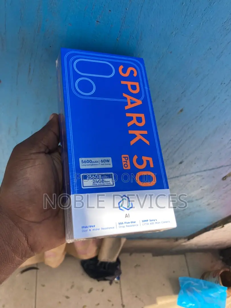 New Tecno Spark 50 Pro 256 GB Black