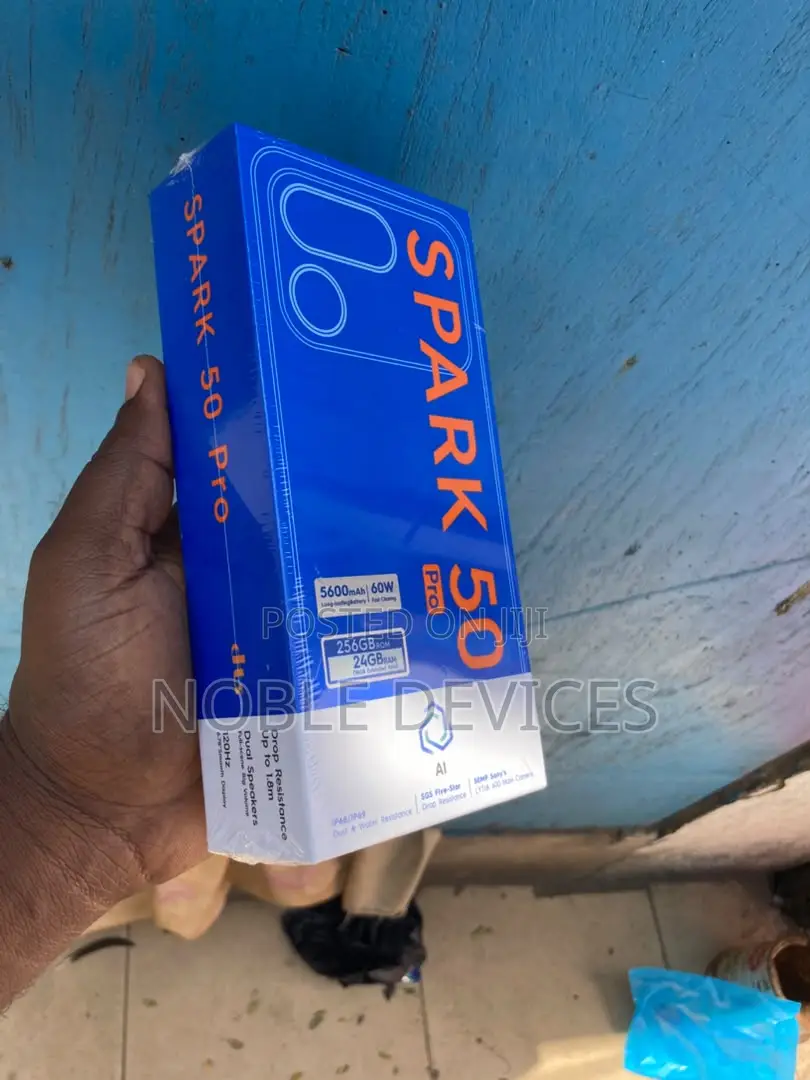 New Tecno Spark 50 Pro 256 GB Black