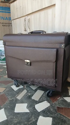 Brown Leather Suitcase
