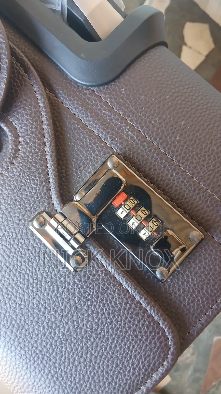 Brown Leather Suitcase