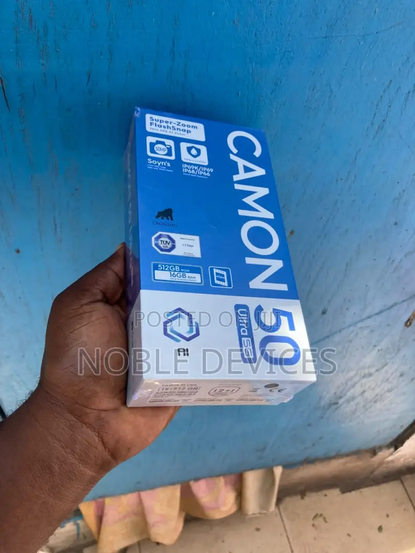 New Tecno Camon 50 Ultra 512 GB Black