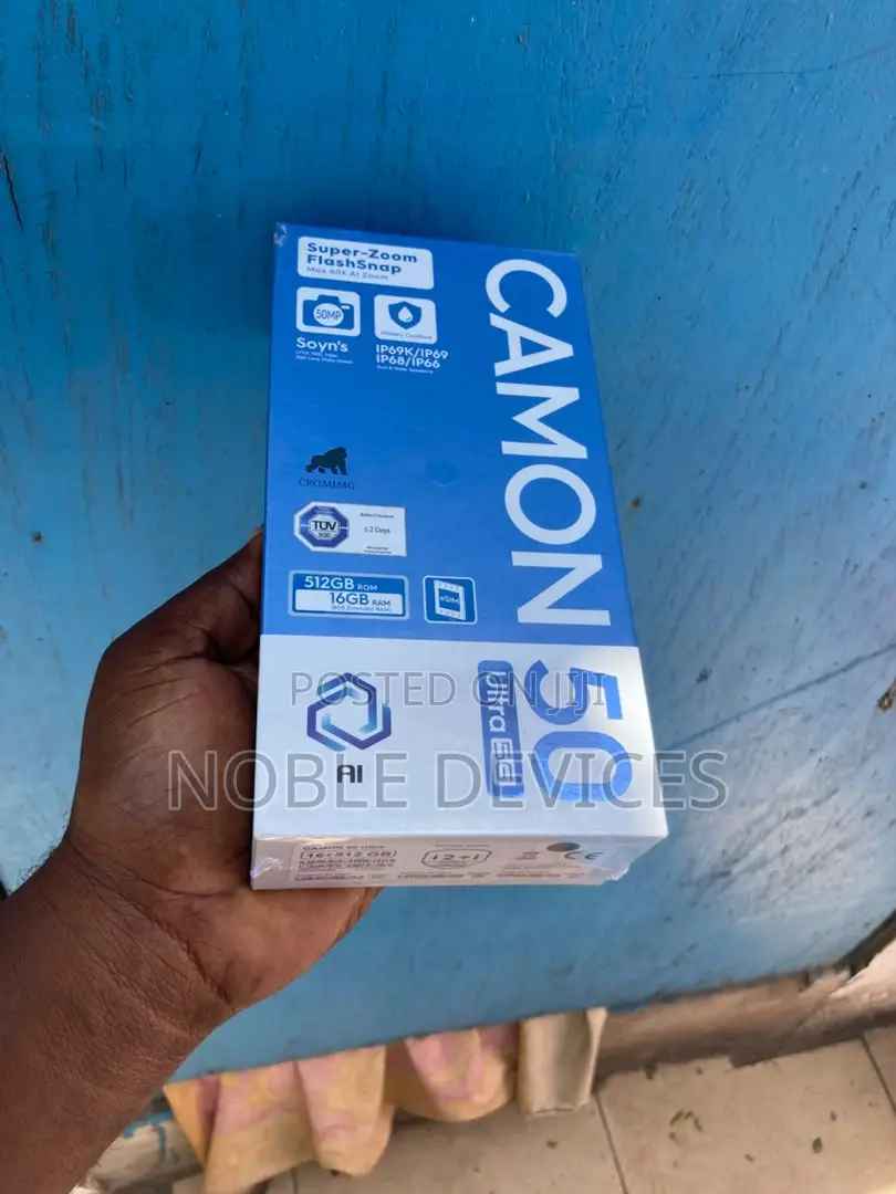 New Tecno Camon 50 Ultra 512 GB Black