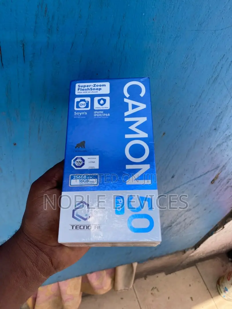 New Tecno Camon 50 Pro 256 GB Black