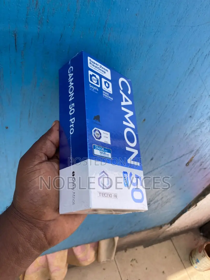 New Tecno Camon 50 Pro 256 GB Black