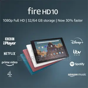 New Amazon Fire HD 10 32 GB Black
