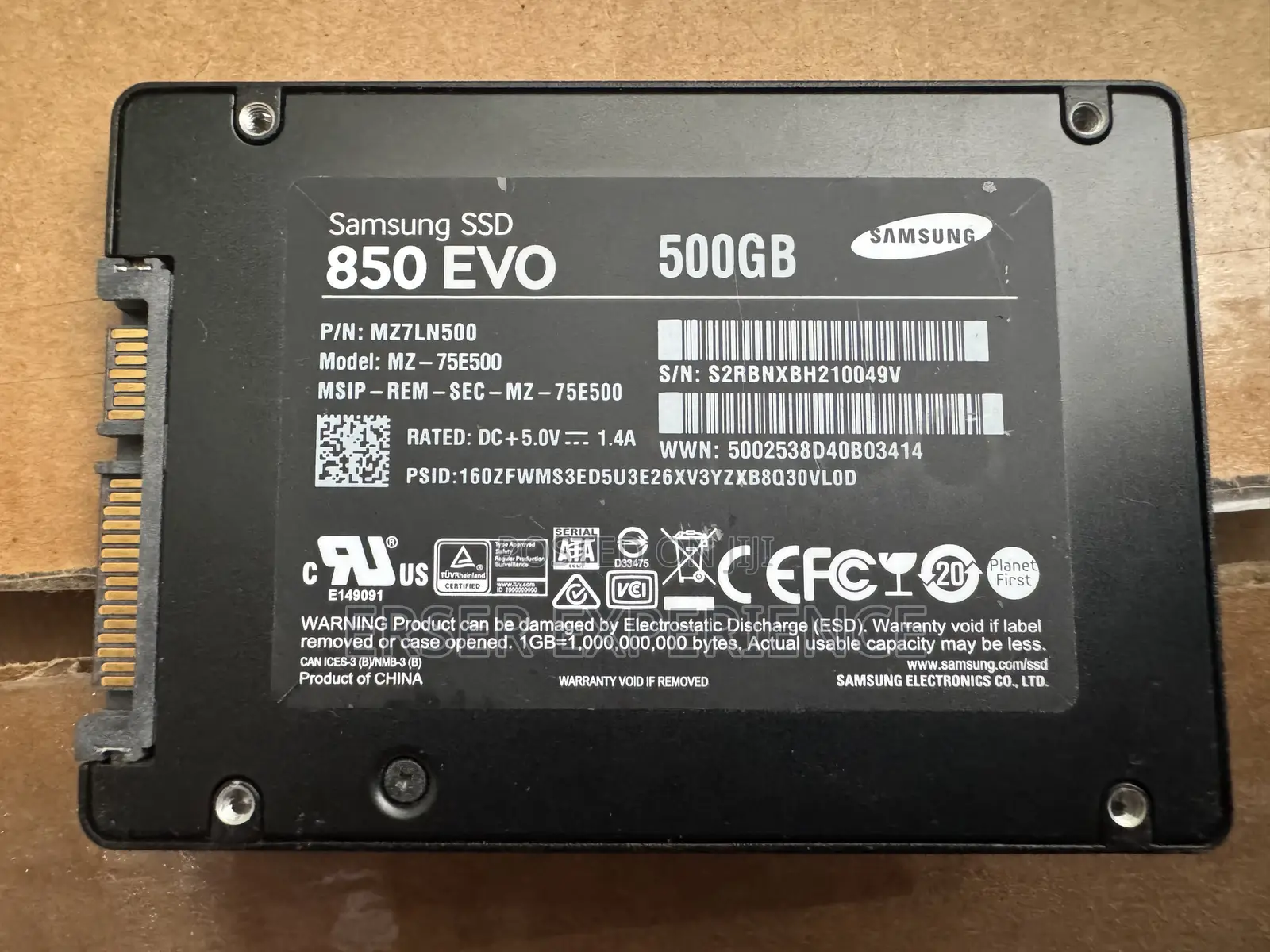 Samsung 850 Evo 500gb SSD