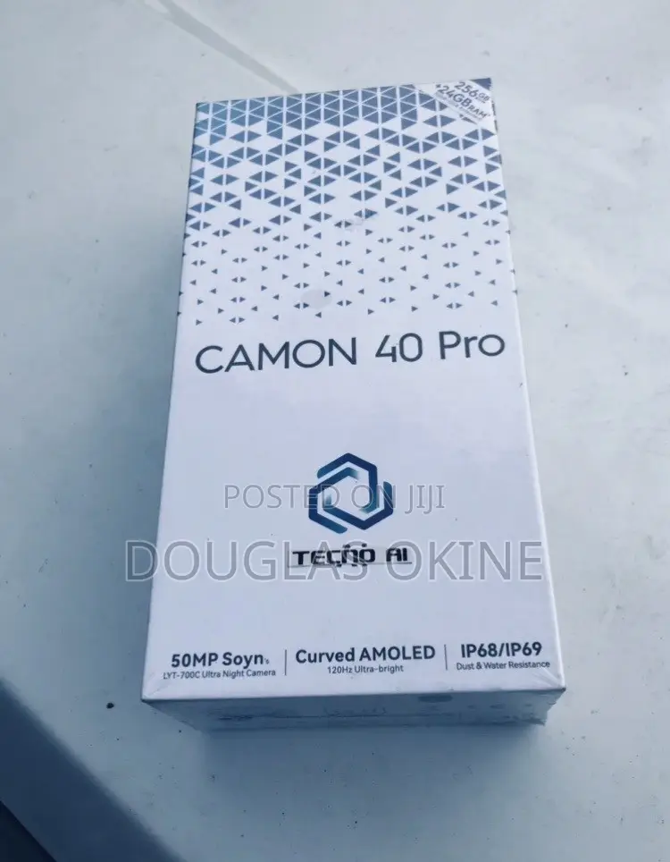 New Tecno Camon 40 Pro 4G 256 GB Black