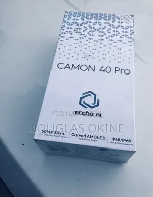 New Tecno Camon 40 Pro 4G 256 GB Black