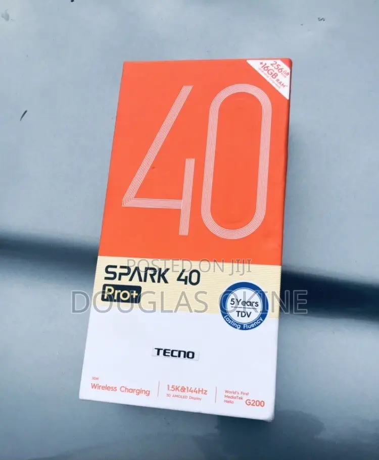 New Tecno Spark 40 Pro+ 256 GB Black
