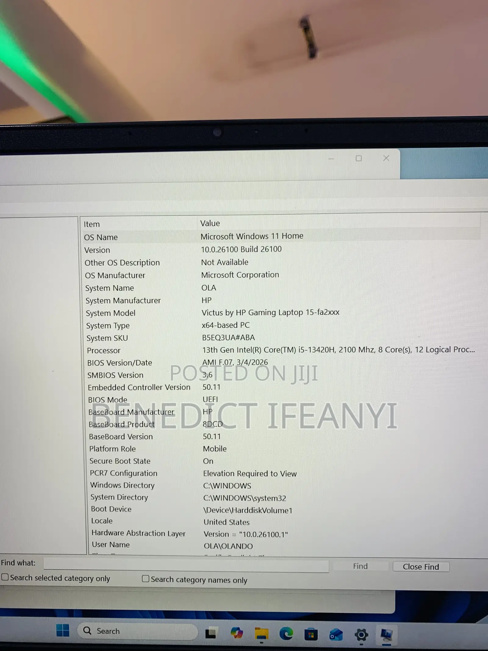 Laptop HP Victus 15 16GB Intel Core i5 SSD 512GB