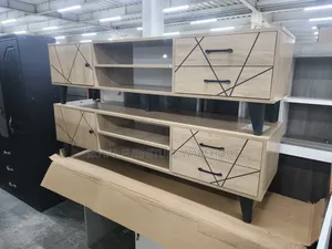 Modern Light Oak TV Stand.
