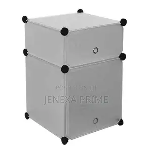 Double Cube Plastic Storage-Green