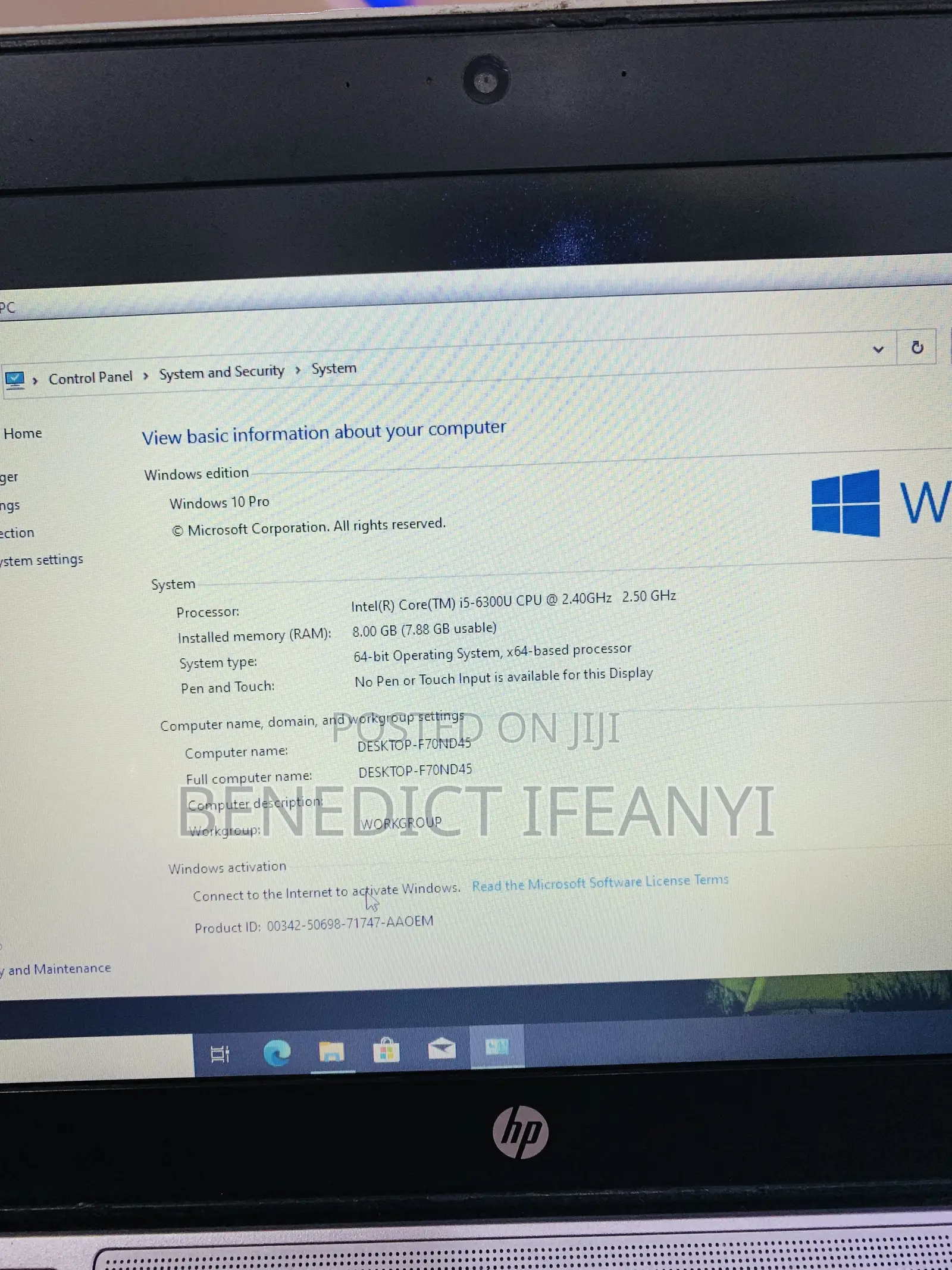 Laptop HP EliteBook 820 G3 8GB Intel Core i5 SSD 128GB