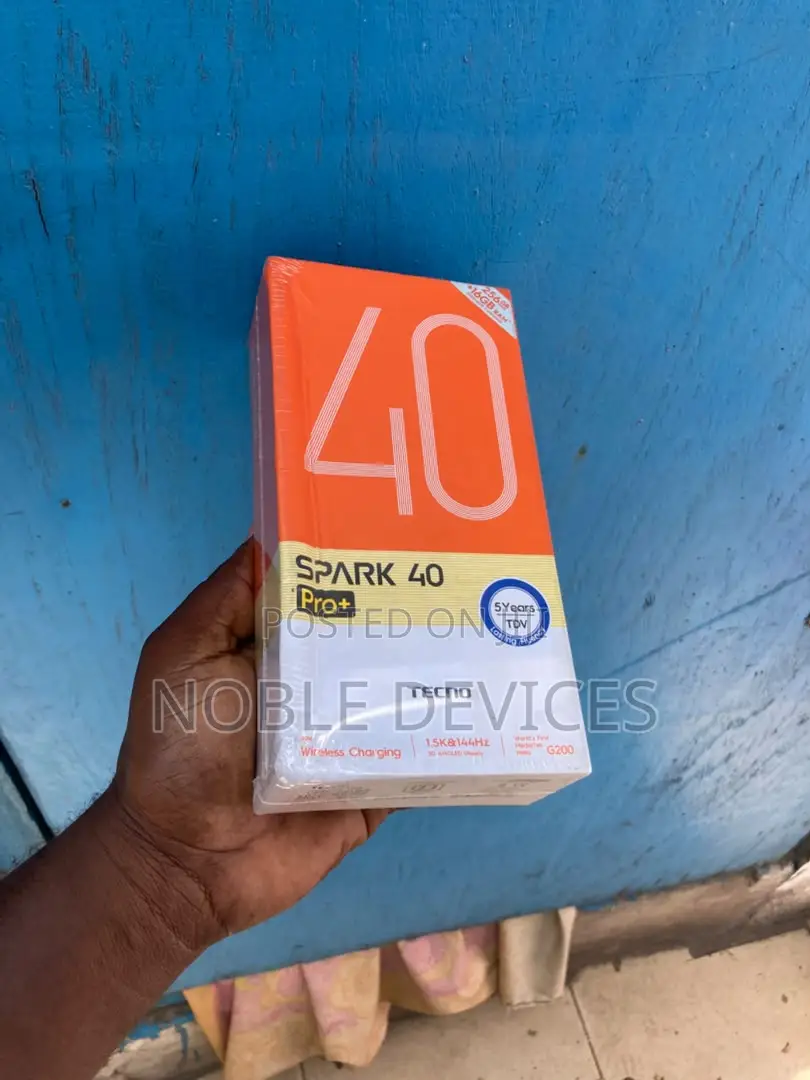 New Tecno Spark 40 Pro+ 256 GB Black