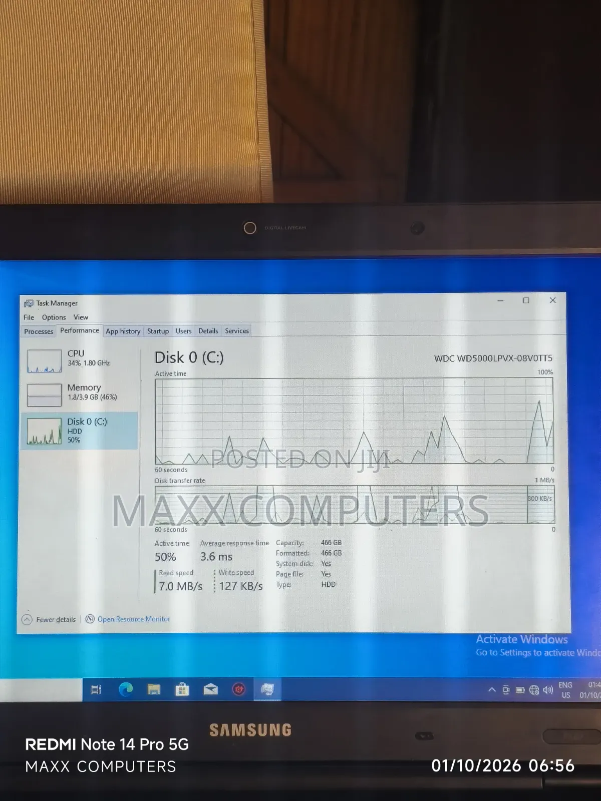 Laptop Samsung P580 6GB Intel Core i3 HDD 500GB