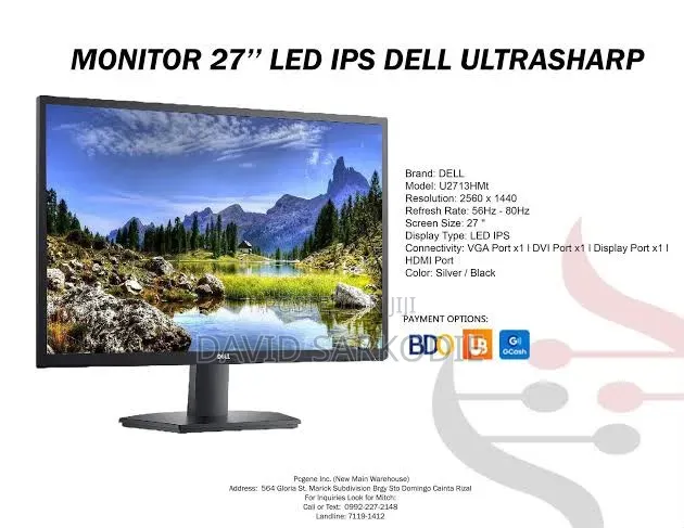 Dell U2713hmt Ultra Sharp Gaming Monitor