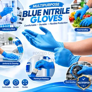 100 Blue Nitrile Gloves