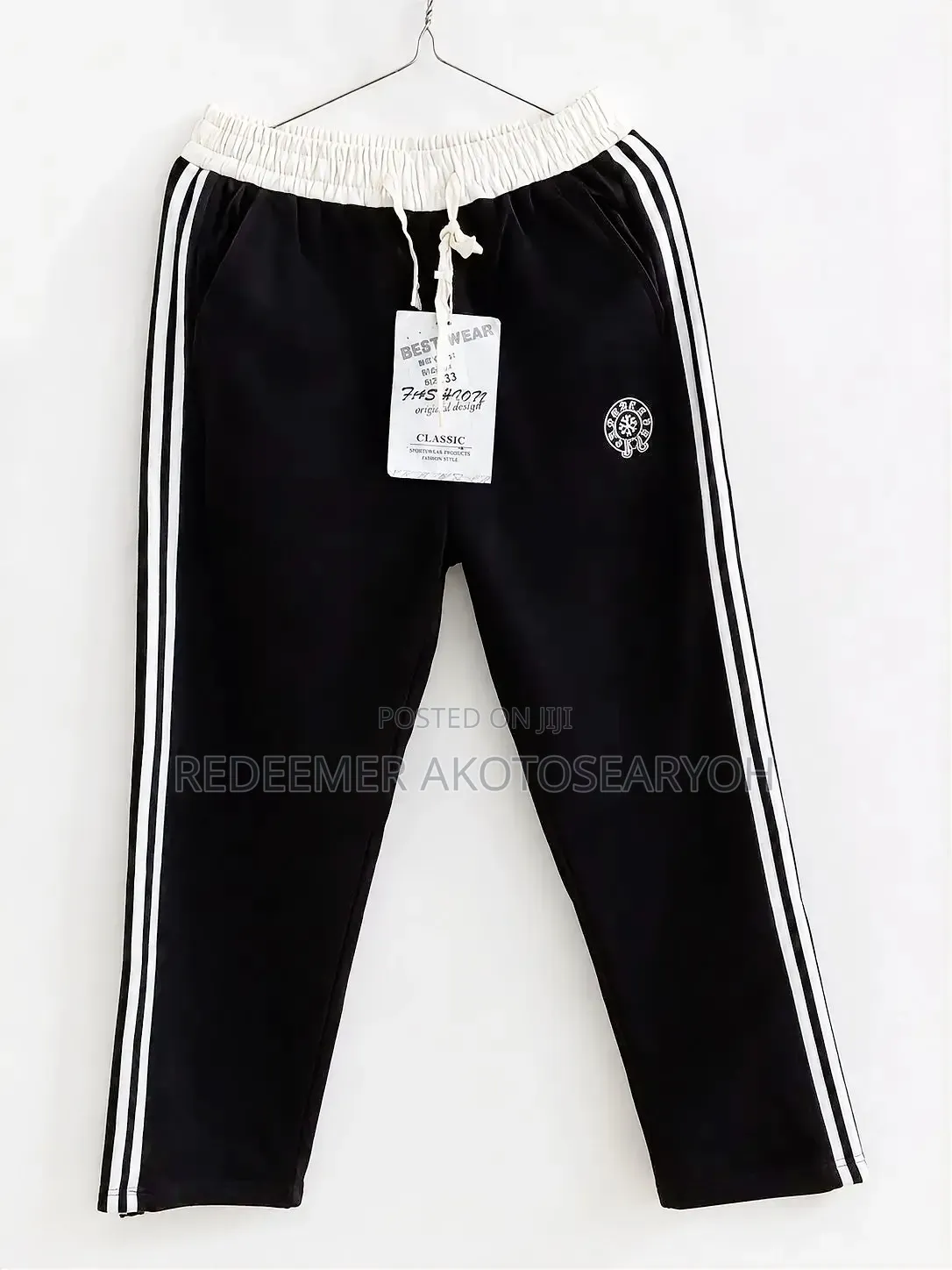 Men's Black , Blue Joggers Size 33 – Casual Track Pants