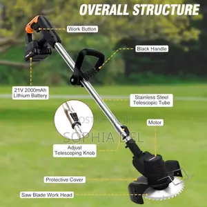 2-Battery Cordless Grass Cutter | Lawn Mower