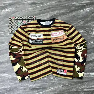 Striped Long-Sleeve Crewneck T-Shirt
