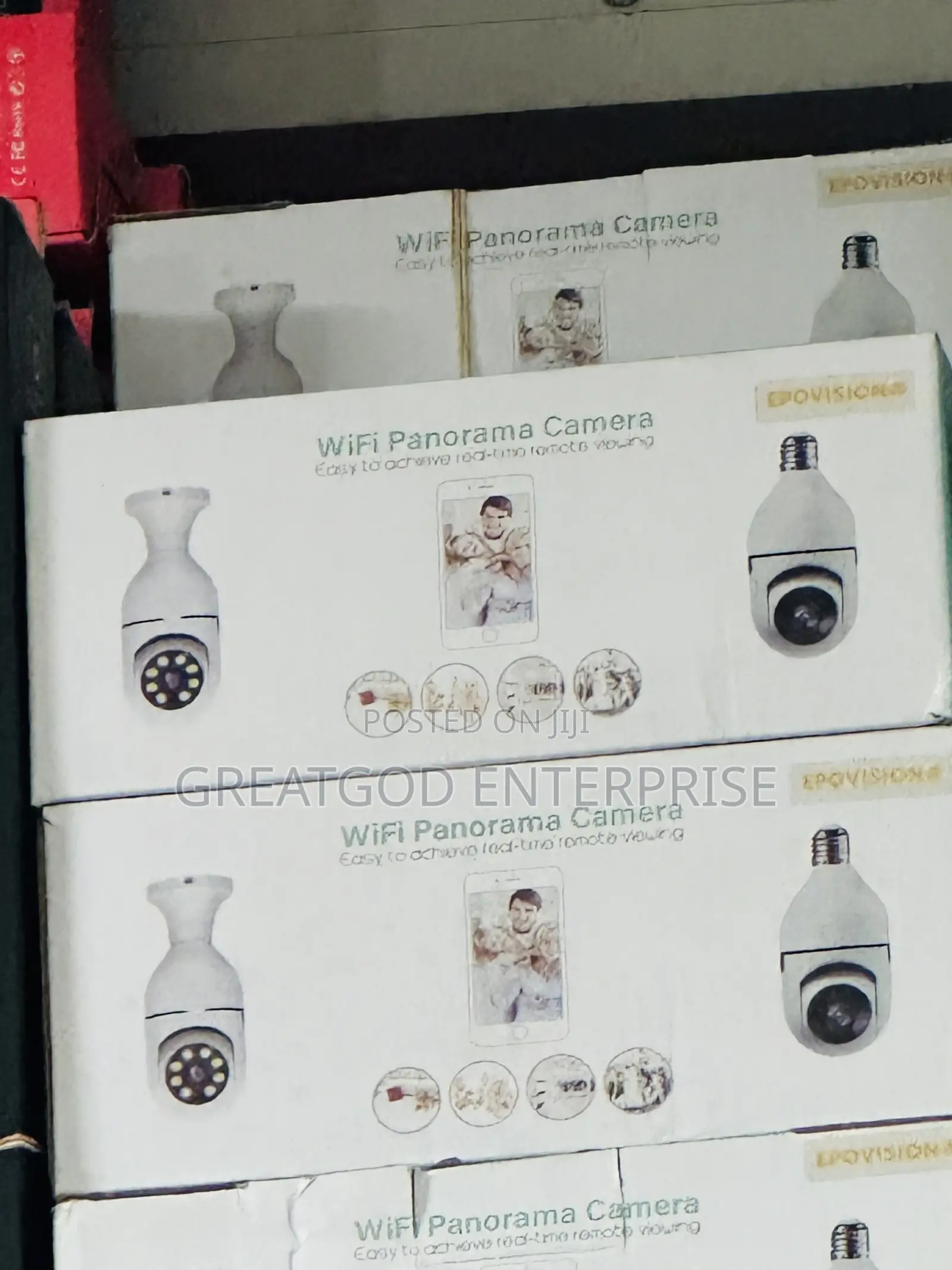 1080P WiFi Panorama Light Bulb Security Camera