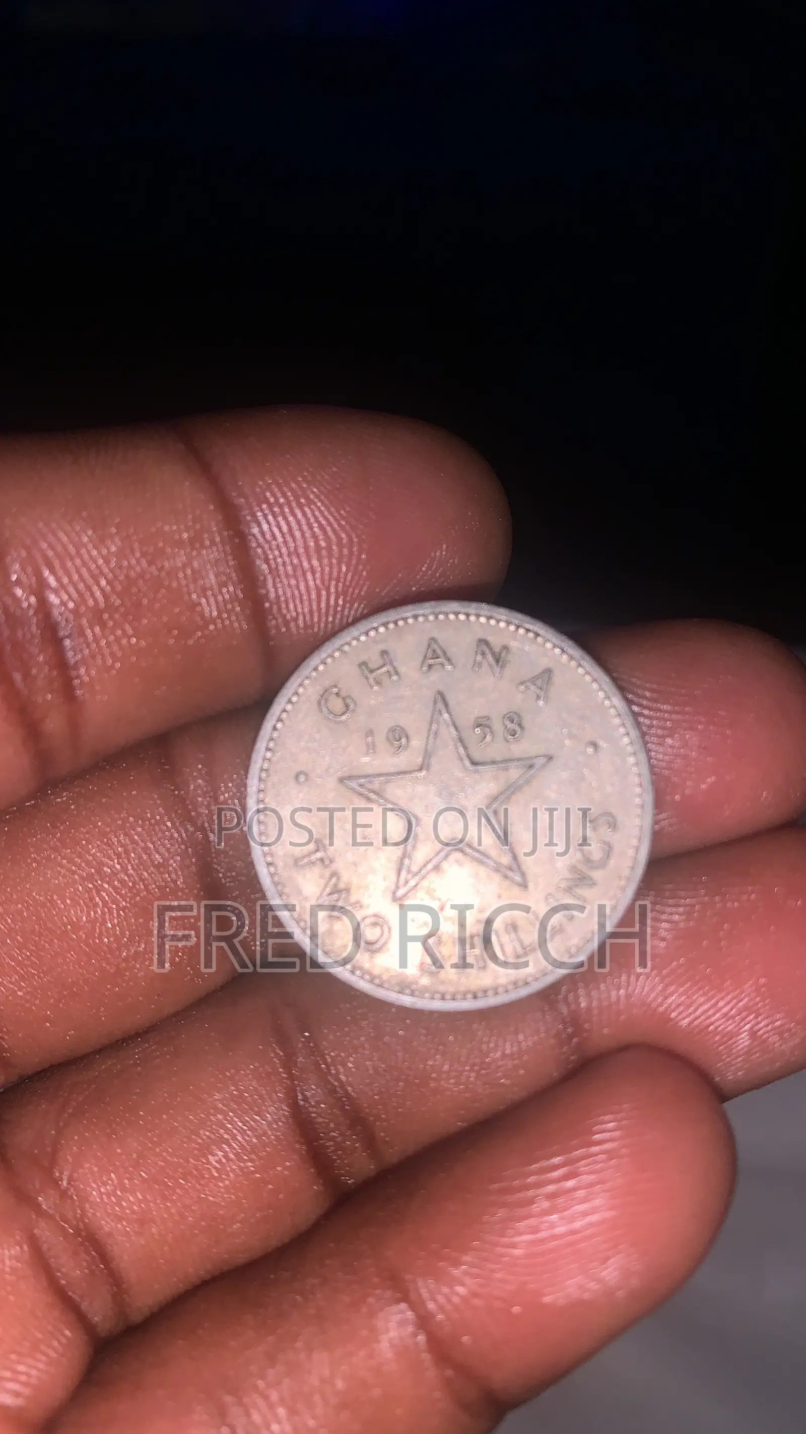 100% Original 1958 Ghana Two Shillings Kwame Nkrumah Coins -Lot of 10