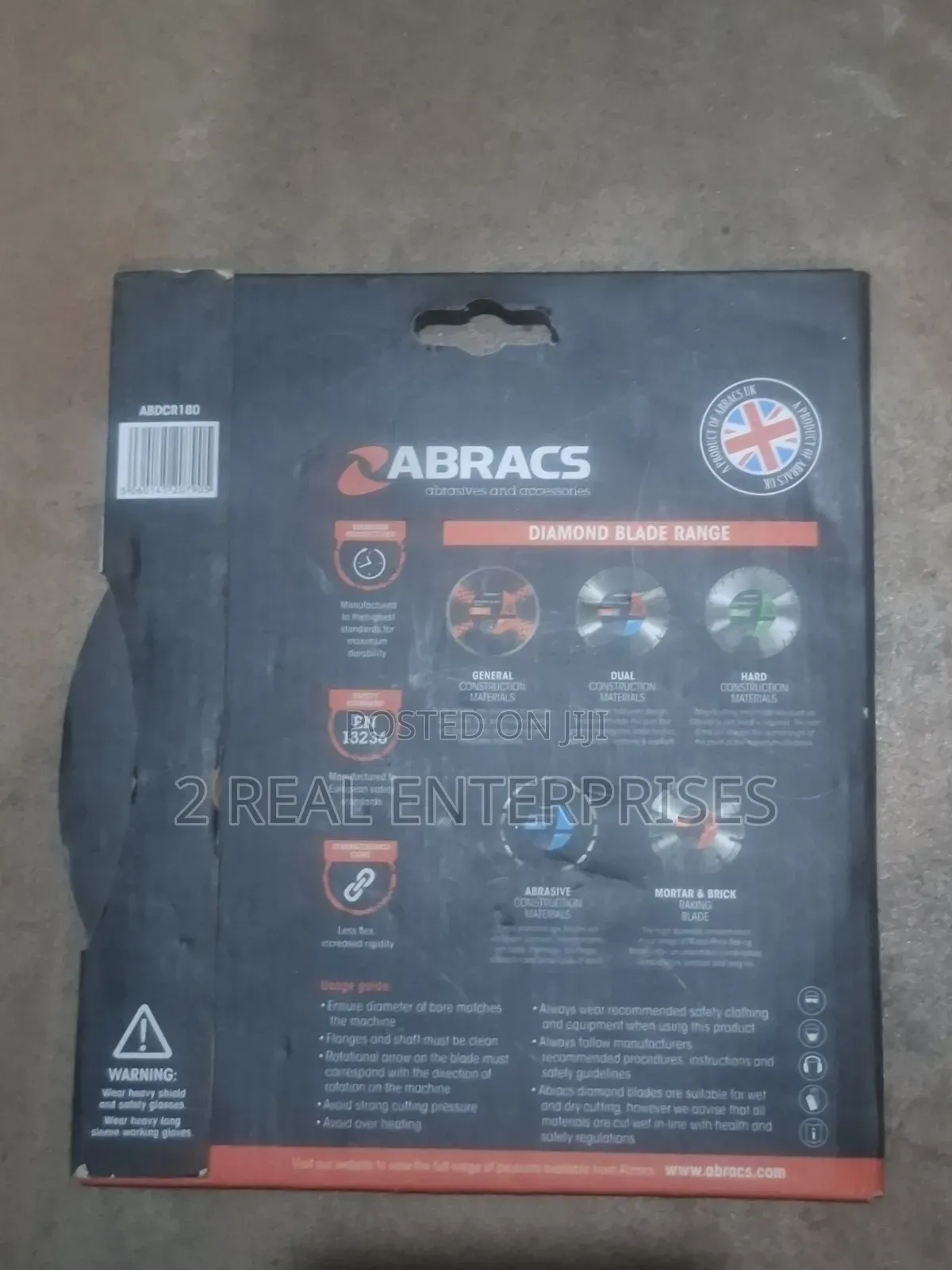 Abracs Expert Diamond Blade 180mm X 1.6mm Tile Porcelain Saw Disc