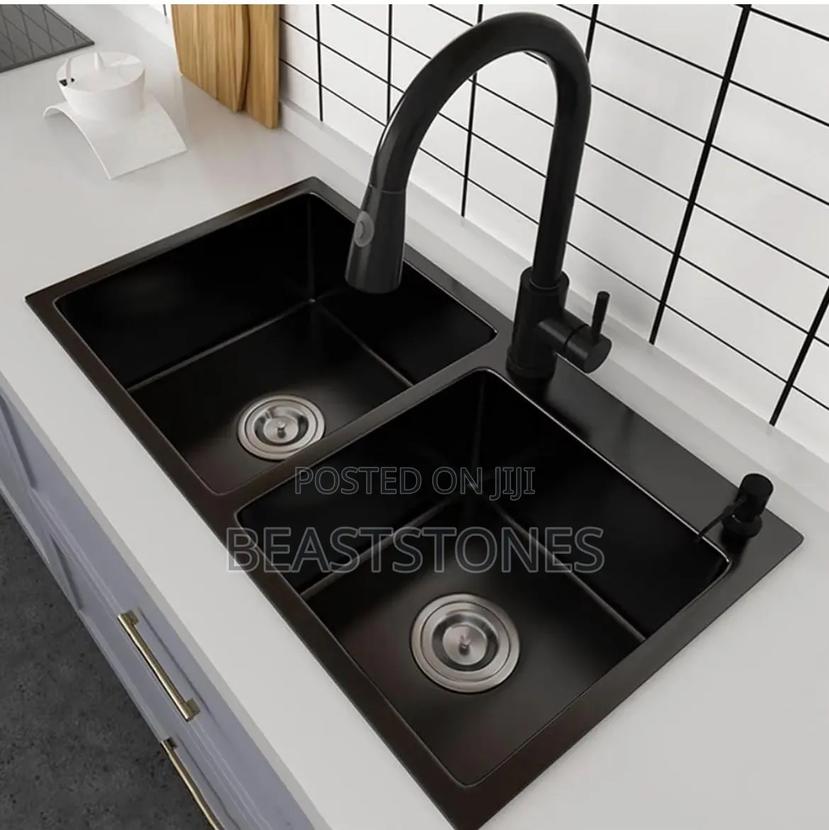 Black Luxury Stainless Steel Sink