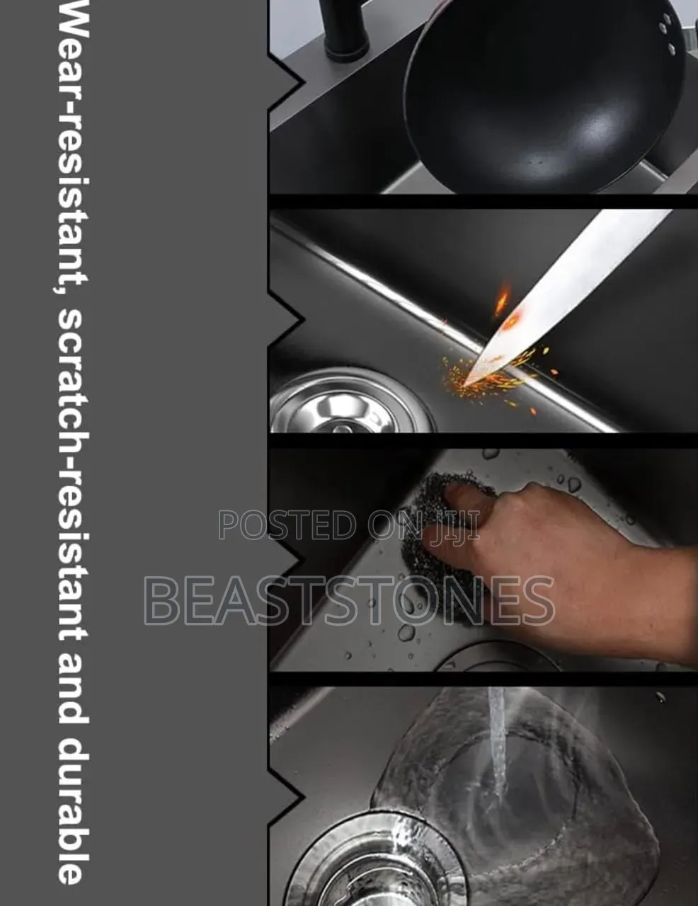 Black Luxury Stainless Steel Sink